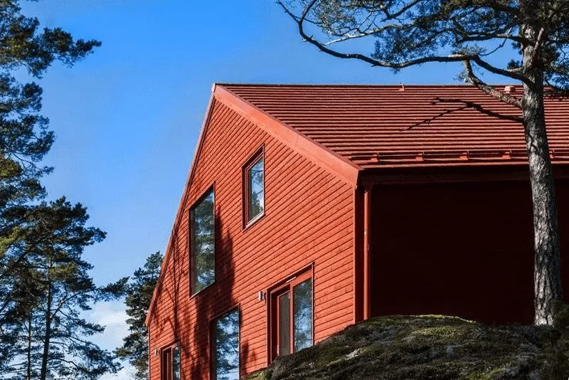 Деревянные окна для жилого проекта Upplands-Bro Швеция