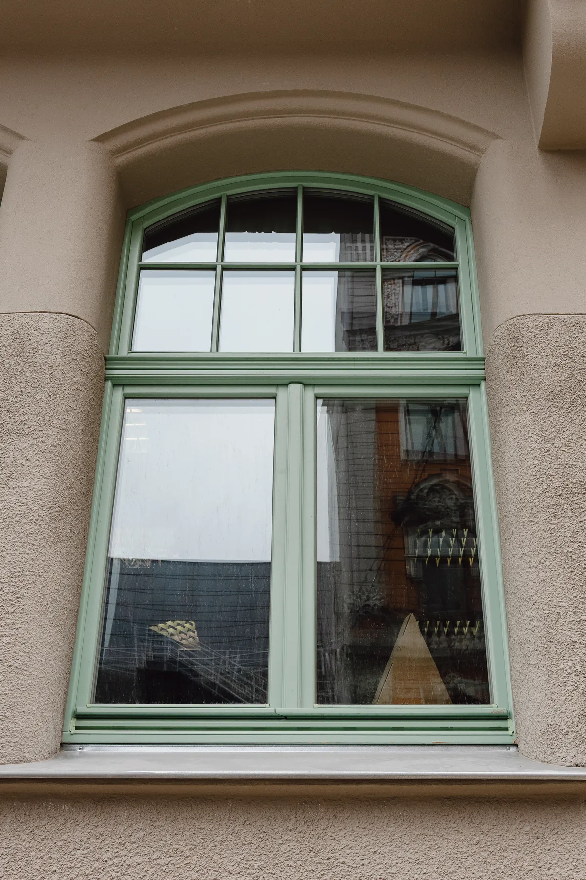 Реставрация деревянных окон Базницас 5 Рига - Art Nouveau фасад