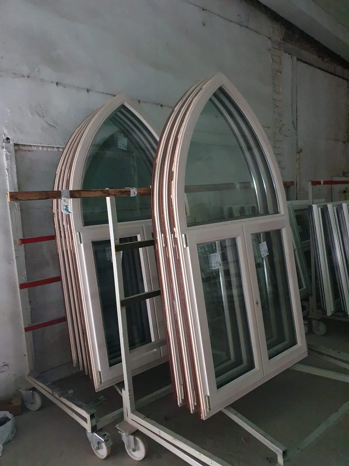 ECO 92 with Gothic arch fanlights wooden windows installation at Meza iela 4 - image 14