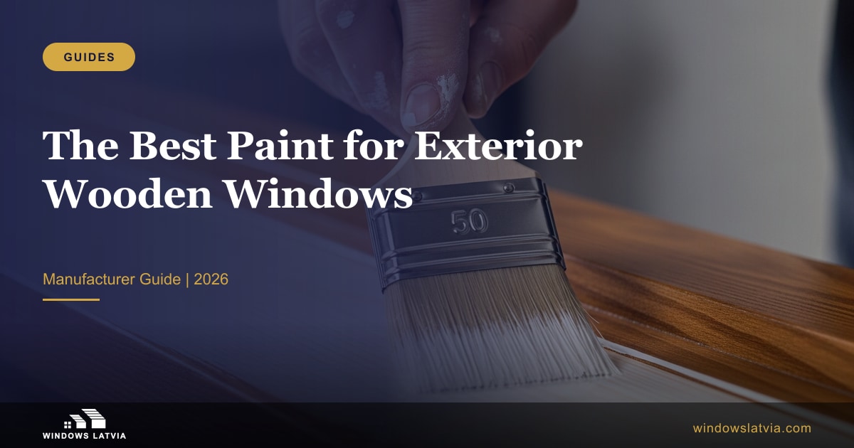 Best Paint for Exterior Wooden Windows (Manufacturer Guide 2026)