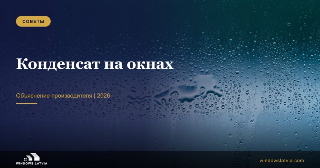 Конденсат на окнах - объяснение производителя