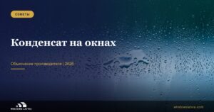 Конденсат на окнах: почему потеют и что делать