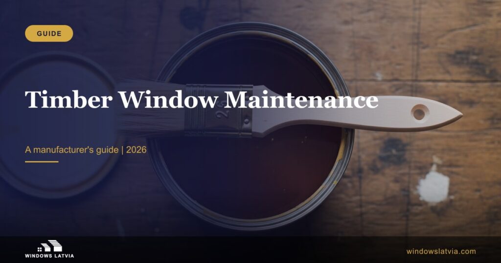 Timber window maintenance - a manufacturer guide