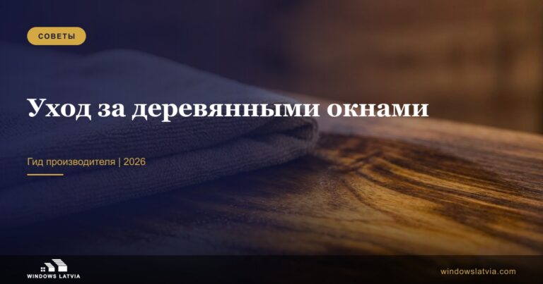 Уход за деревянными окнами: гид производителя