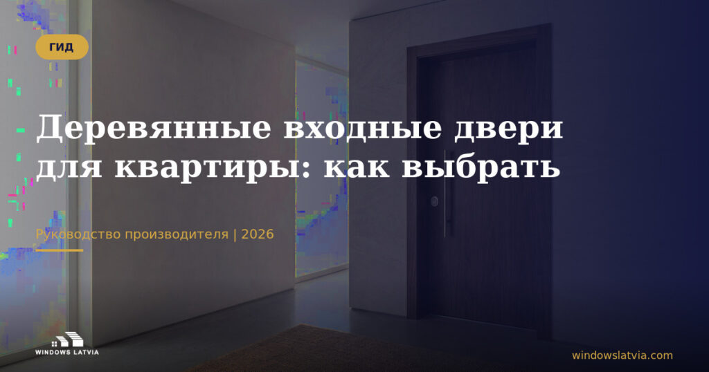 Деревянные входные двери для квартиры: как выбрать