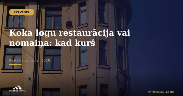 Koka logu restaurācija vai nomaiņa: kad atjaunot un kad mainīt
