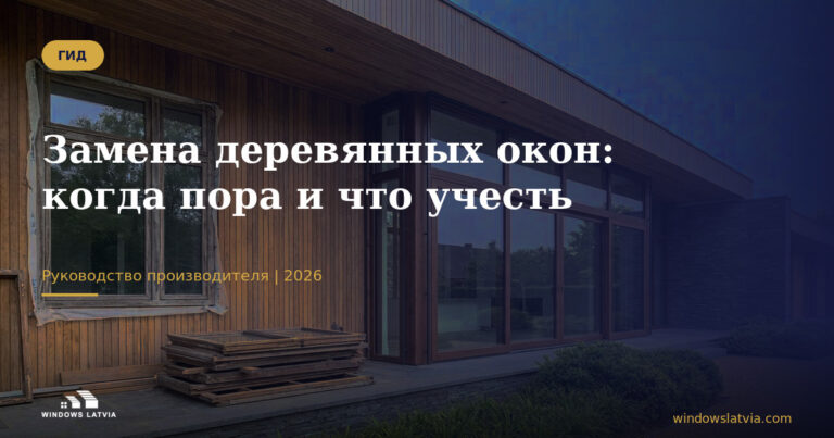 Замена деревянных окон: когда пора и что учесть