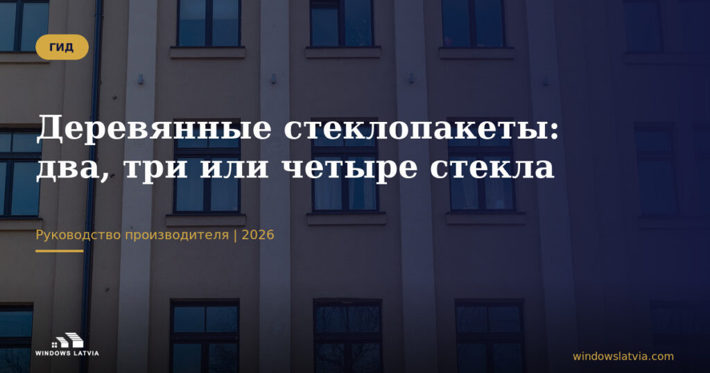 Деревянные стеклопакеты: два, три или четыре стекла