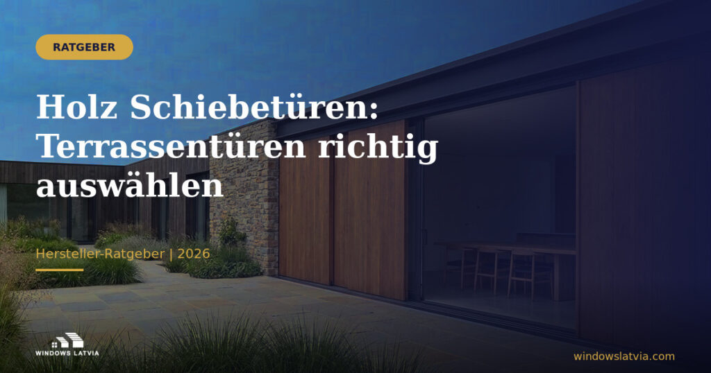 Holz-Schiebetüren: Terrassentüren richtig auswählen