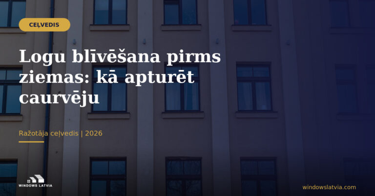 Logu blīvēšana pirms ziemas: kā apturēt caurvēju