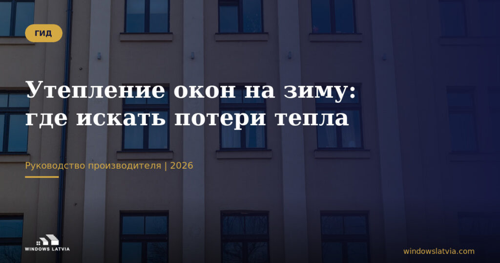 Утепление окон на зиму: где искать потери тепла