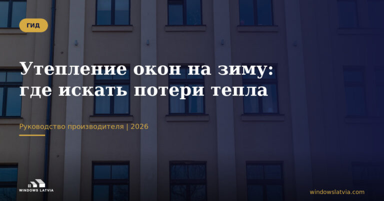 Утепление окон на зиму: где искать потери тепла
