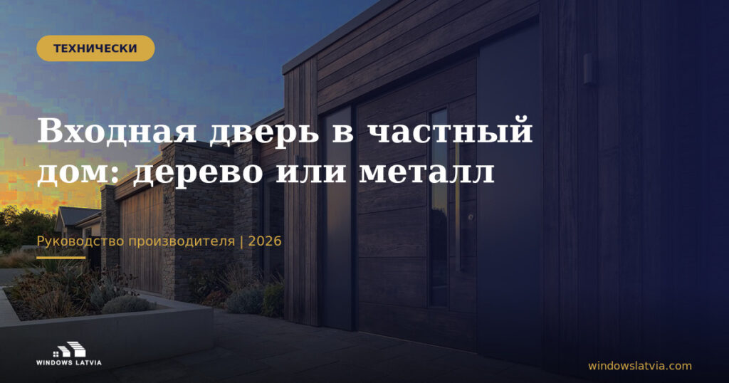 Входная дверь в частный дом: дерево или металл