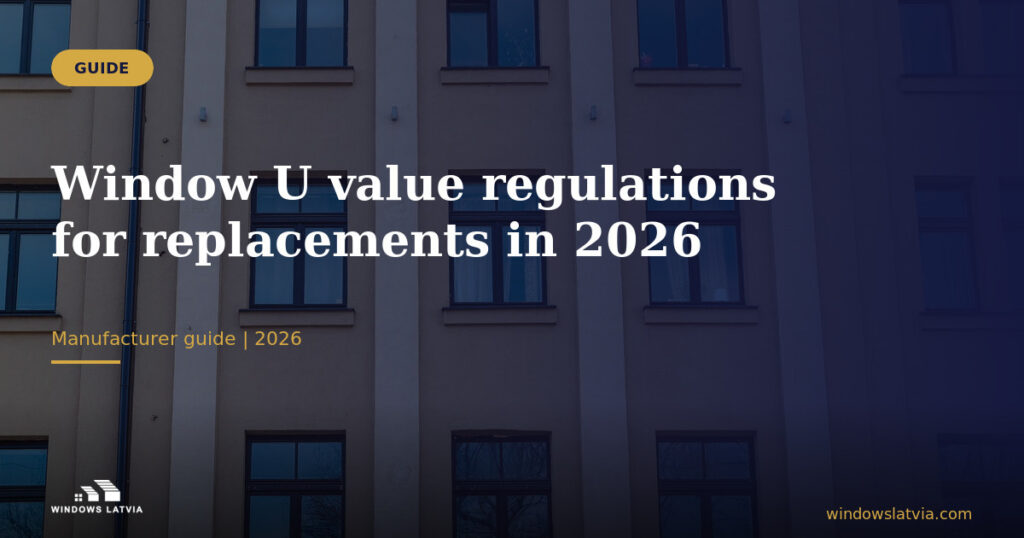 Window U value regulations for replacements in 2026
