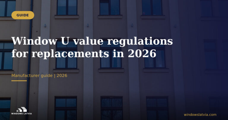 Window U value regulations for replacements in 2026