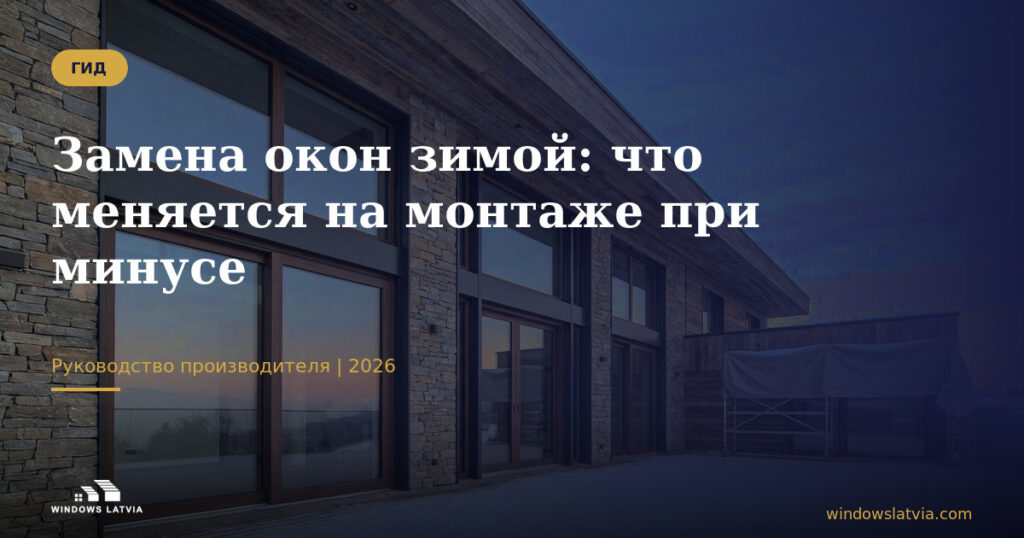 Замена окон зимой: что меняется на монтаже при минусе
