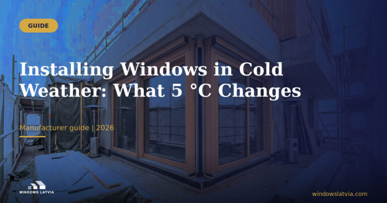 Installing Windows in Cold Weather: What 5 °C Changes