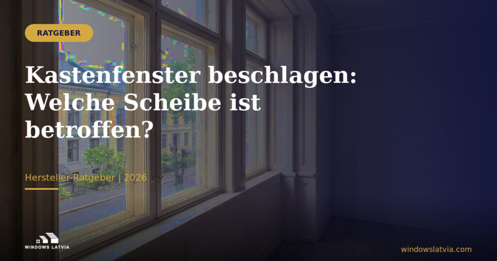 Kastenfenster beschlagen: Welche Scheibe ist betroffen?