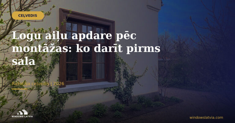 Logu aiļu apdare pēc montāžas: ko darīt pirms sala