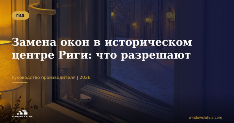 Замена окон в историческом центре Риги: что разрешают